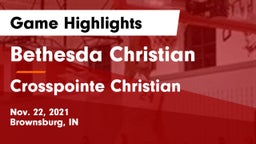 Bethesda Christian  vs Crosspointe Christian Game Highlights - Nov. 22, 2021