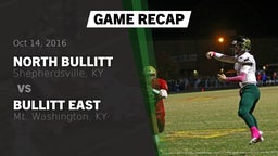 Recap: North Bullitt  vs. Bullitt East  2016
