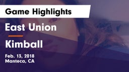 East Union  vs Kimball  Game Highlights - Feb. 13, 2018