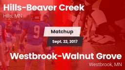 Matchup: Hills-Beaver Creek vs. Westbrook-Walnut Grove  2017