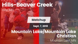 Matchup: Hills-Beaver Creek vs. Mountain Lake/Mountain Lake Christian  2018
