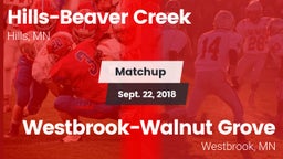 Matchup: Hills-Beaver Creek vs. Westbrook-Walnut Grove  2018