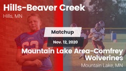 Matchup: Hills-Beaver Creek vs. Mountain Lake Area-Comfrey Wolverines 2020