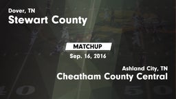 Matchup: Stewart County vs. Cheatham County Central  2016