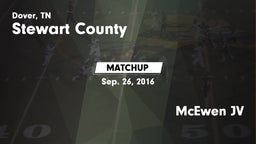 Matchup: Stewart County vs. McEwen JV 2016