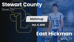 Matchup: Stewart County vs. East Hickman  2018
