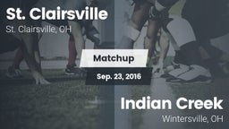 Matchup: St. Clairsville vs. Indian Creek  2016