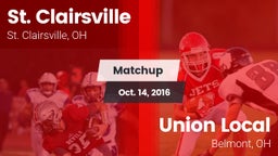 Matchup: St. Clairsville vs. Union Local  2016
