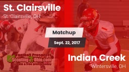 Matchup: St. Clairsville vs. Indian Creek  2017
