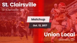 Matchup: St. Clairsville vs. Union Local  2017