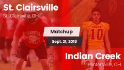 Matchup: St. Clairsville vs. Indian Creek  2018