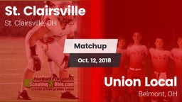Matchup: St. Clairsville vs. Union Local  2018