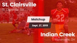 Matchup: St. Clairsville vs. Indian Creek  2019