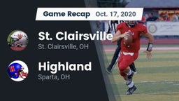 Recap: St. Clairsville  vs. Highland  2020