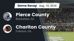 Recap: Pierce County  vs. Charlton County  2018