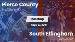 Matchup: Pierce County vs. South Effingham  2019
