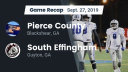 Recap: Pierce County  vs. South Effingham  2019