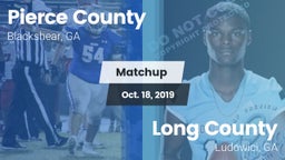 Matchup: Pierce County vs. Long County  2019
