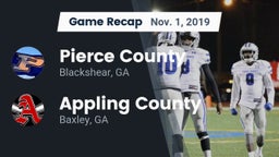 Recap: Pierce County  vs. Appling County  2019