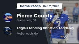 Recap: Pierce County  vs. Eagle's Landing Christian Academy  2020