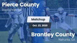 Matchup: Pierce County vs. Brantley County  2020