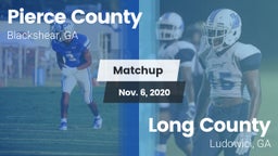 Matchup: Pierce County vs. Long County  2020