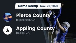 Recap: Pierce County  vs. Appling County  2020