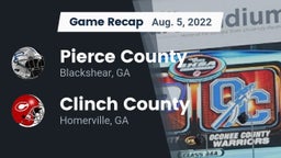 Recap: Pierce County  vs. Clinch County  2022