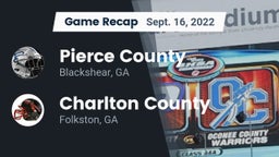 Recap: Pierce County  vs. Charlton County  2022