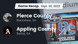 Recap: Pierce County  vs. Appling County  2022