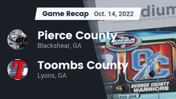 Recap: Pierce County  vs. Toombs County  2022