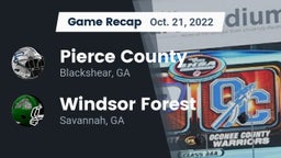 Recap: Pierce County  vs. Windsor Forest  2022