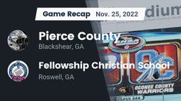 Recap: Pierce County  vs. Fellowship Christian School 2022