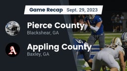 Recap: Pierce County  vs. Appling County  2023