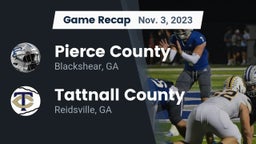 Recap: Pierce County  vs. Tattnall County  2023