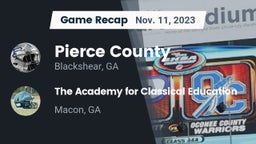 Recap: Pierce County  vs. The Academy for Classical Education 2023