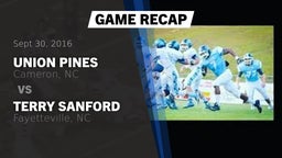 Recap: Union Pines  vs. Terry Sanford  2016