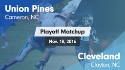 Matchup: Union Pines vs. Cleveland  2016