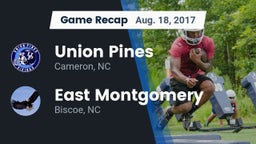 Recap: Union Pines  vs. East Montgomery  2017