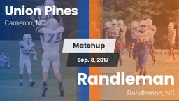 Matchup: Union Pines vs. Randleman  2017
