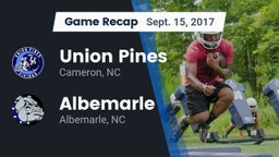 Recap: Union Pines  vs. Albemarle  2017