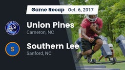 Recap: Union Pines  vs. Southern Lee  2017