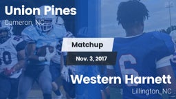 Matchup: Union Pines vs. Western Harnett  2017