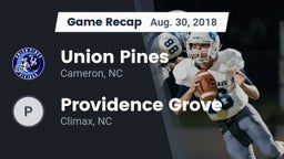 Recap: Union Pines  vs. Providence Grove  2018