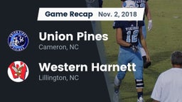 Recap: Union Pines  vs. Western Harnett  2018