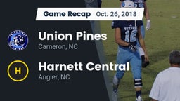 Recap: Union Pines  vs. Harnett Central  2018