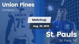 Matchup: Union Pines vs. St. Pauls  2019