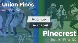 Matchup: Union Pines vs. Pinecrest  2019