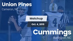 Matchup: Union Pines vs. Cummings  2019