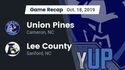 Recap: Union Pines  vs. Lee County  2019